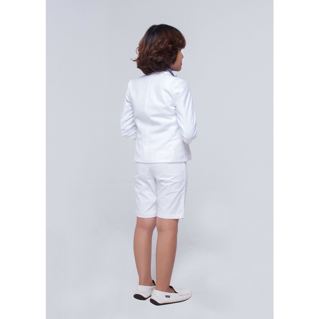 Áo vest bé trai 1 đến 12 tuổi vải tây trắng rất đẹp để đi tiệc AVT006 - JADINY