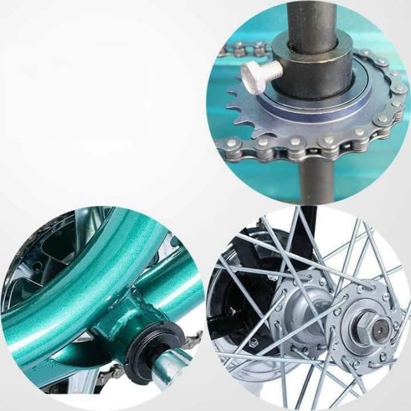 XE ĐẠP 3 BÁNH CHỞ HÀNG BẢN PHANH DÂY TẢI TRỌNG 100KG