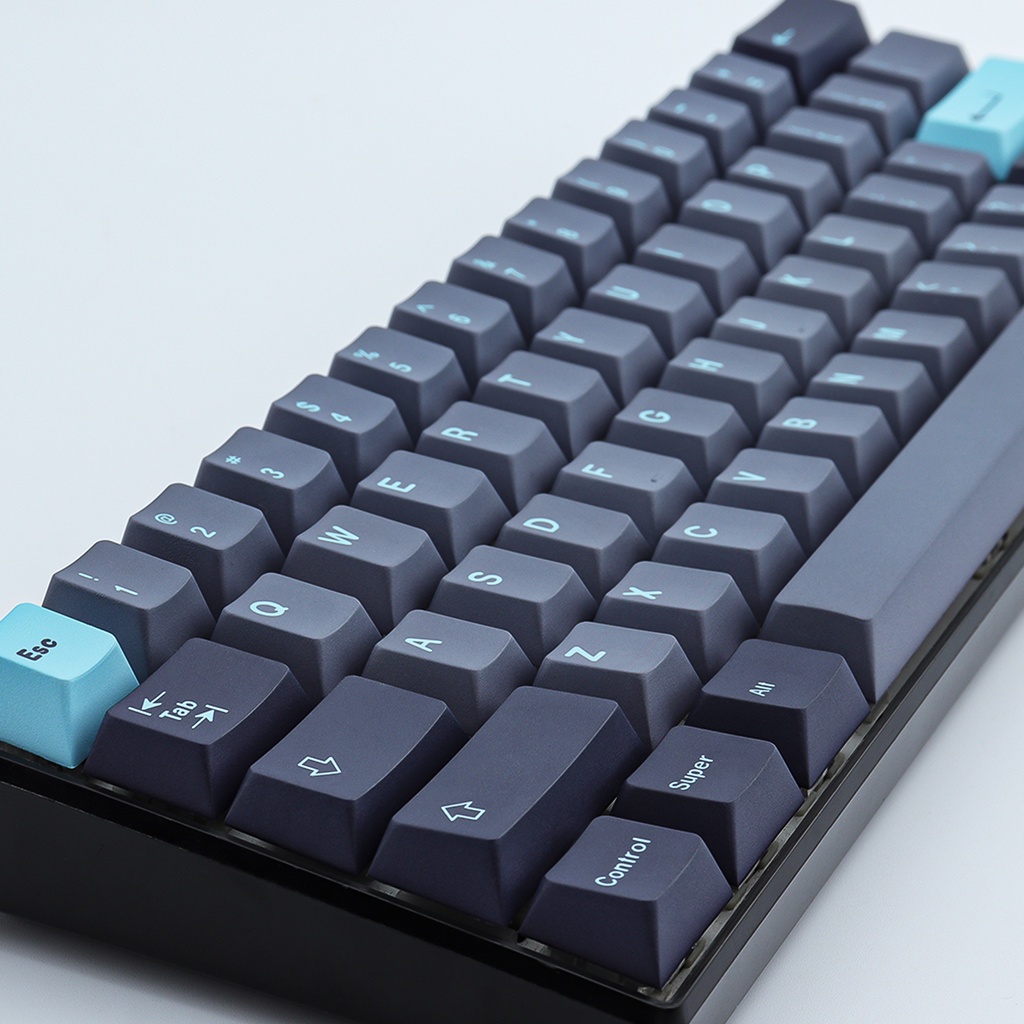 GMK Grey Cyan keycaps, 129 Keys keycaps cherry Profile DYE-SUB Cá nhân hóa GMK Keycaps cho bàn phím cơ