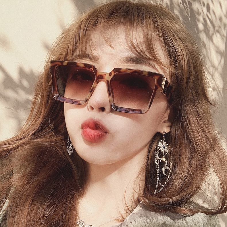New Square Oversized Sunglasses Women Gafas Sun Glasses Lady Ins Goggles Eyepiece Trendy Shades Female Eyewear