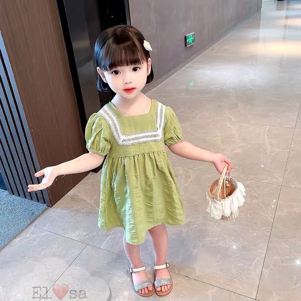 Váy bé gái --VÁY BABYDOLL VIỀN REN CHO BÉ GÁI TỪ 1-5 TUỔI ANNAKIDS