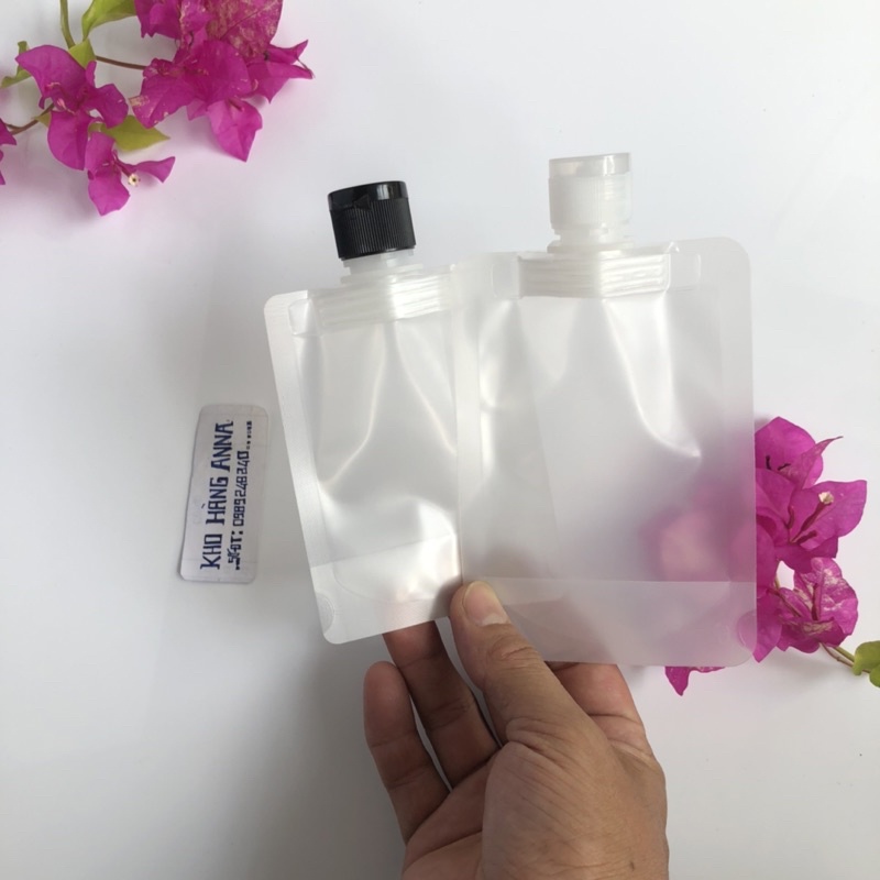 Túi chai lọ xịt giọt/ xịt sương - Túi nhựa trong chiết Mỹ phẩm 100ml/ 50ml/ 30ml vòi nhấn pumb