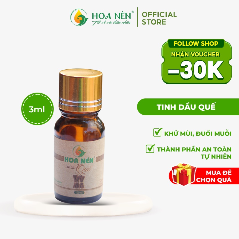 Tinh dầu Quế 3ml - Hoa Nén - Khử mùi, đuổi côn trùng