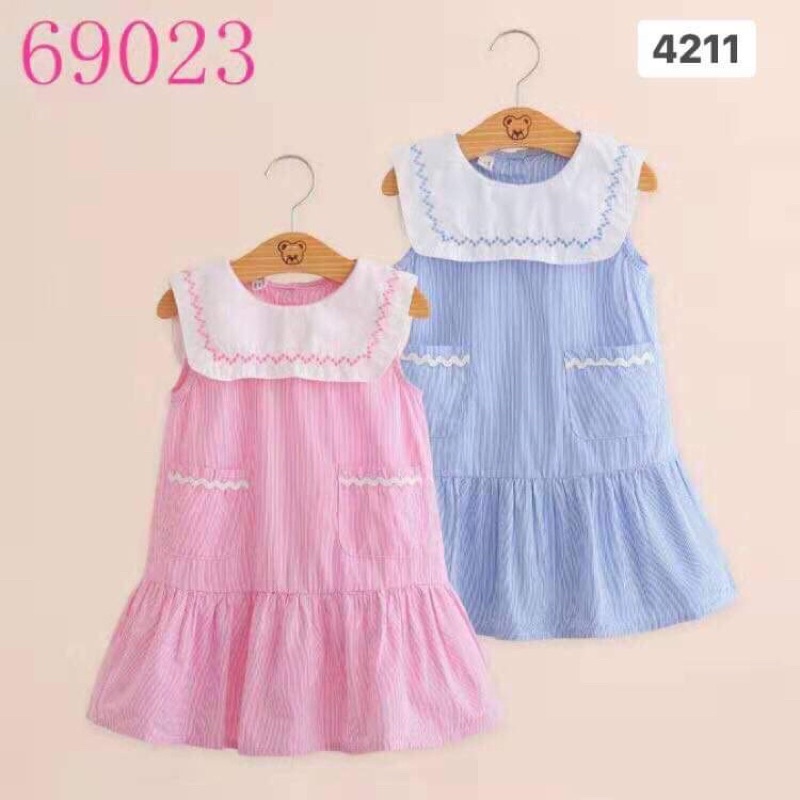 Váy thuỷ thủ Catmiko kẻ xanh/ hồng