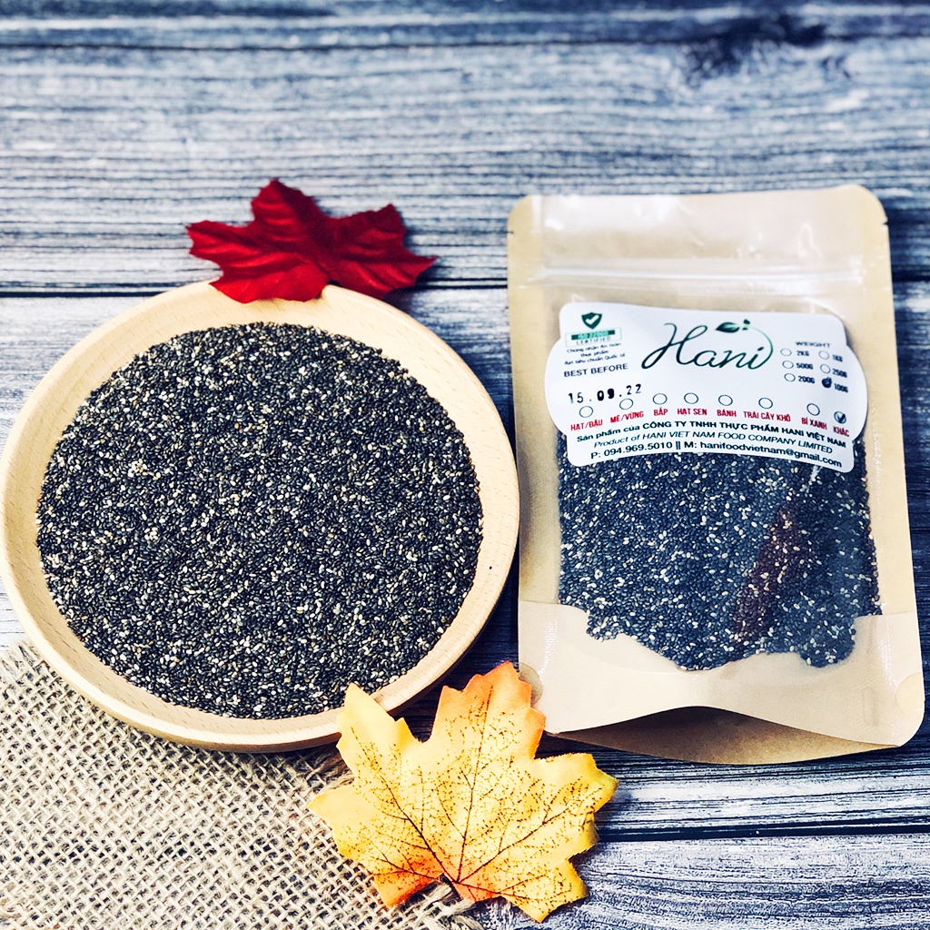 100g Hạt Chia Nhập Khẩu Úc Hữu Cơ Absolute Organic Giảm Cân Mới Nhất Chuẩn chất lượng HANI Food