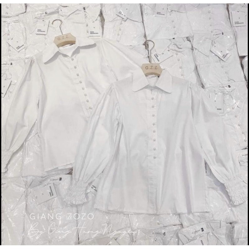Áo Sơ Mi Tay Bo Chun Form Thụng Dáng Dấu Quần | BigBuy360 - bigbuy360.vn