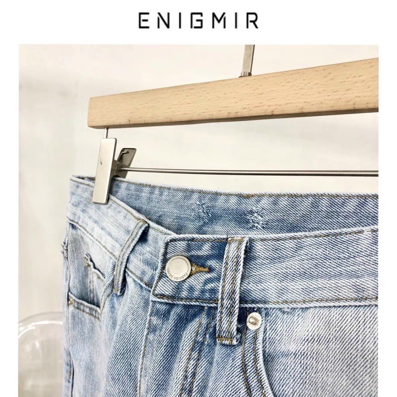 QUẦN SHORT JEANS RÁCH GỐI 1B FORM UNISEX (hình chụp thật)