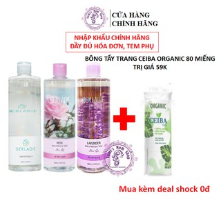 Nước Hoa Hồng Chiết Xuất Cây Phỉ Derladie Natural Witch Hazel Toner 500ml