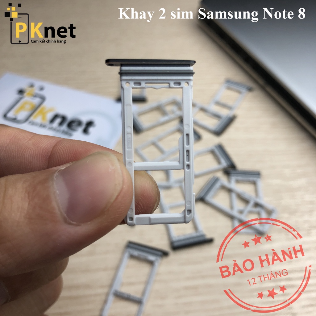 Khay 2 sim NOTE 8 màu đen [Chính hãng]