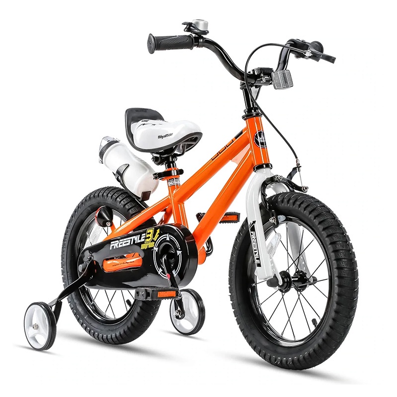Xe Đạp Trẻ Em, RoyalBaby Freestyle 14&quot;, Màu Cam, Bé Từ 3-5 Tuổi RB14B-6-OR