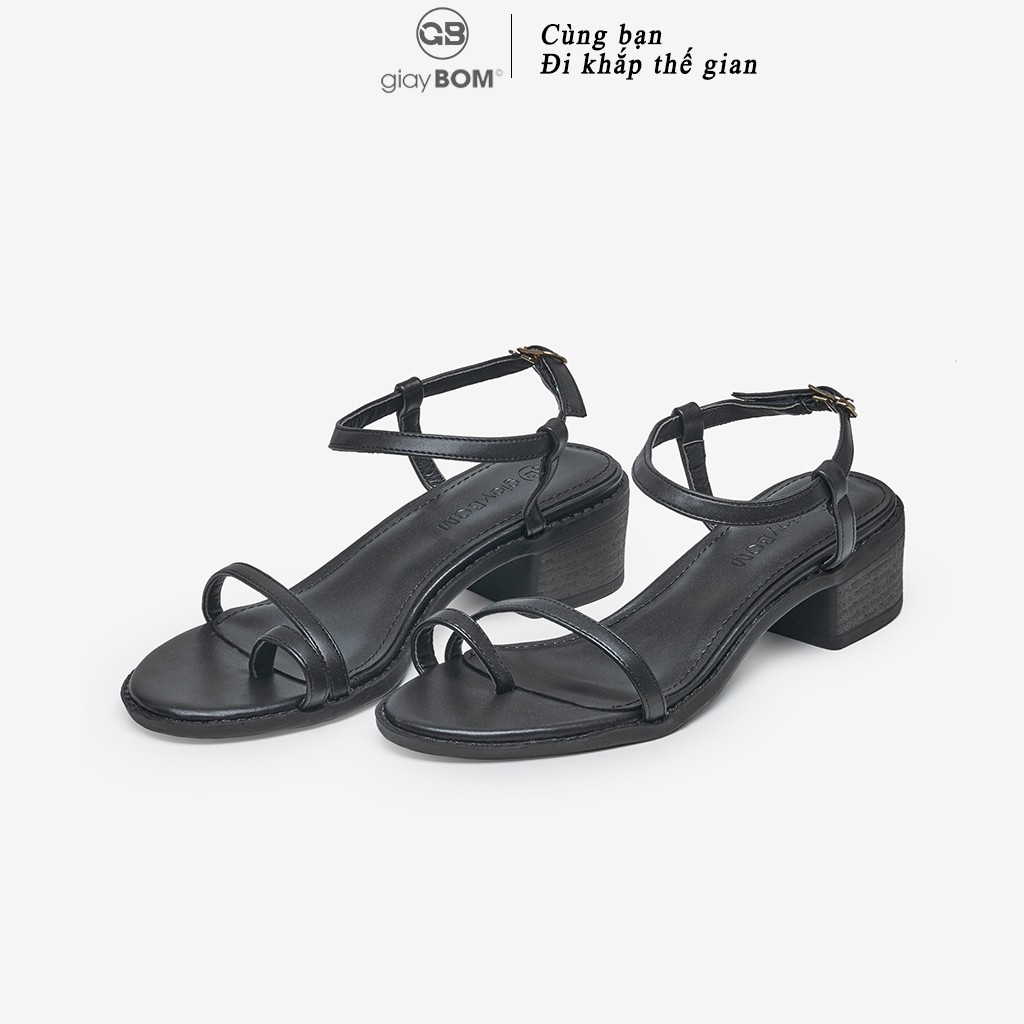 Giày cao gót giayBOM quai dây khóa cổ chân gót cao 4 cm GB00125