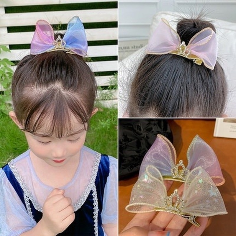 Kẹp Tóc Hình Vương Miện Dễ Thương Cho Bé Gái