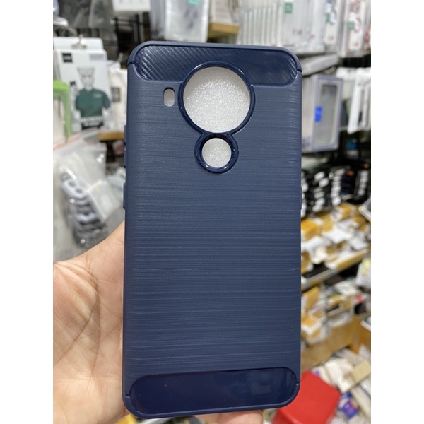 Ốp Nokia 5.4 dẻo dày có độ chống sóc nhẹ,vân kiểu nhôm xước nhám.
