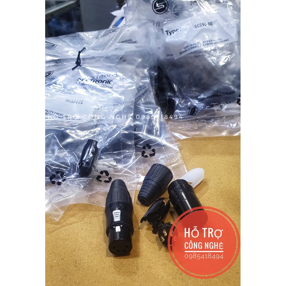 Jack canon 4 chân SEETRONIC-giá bán 1 chiếc