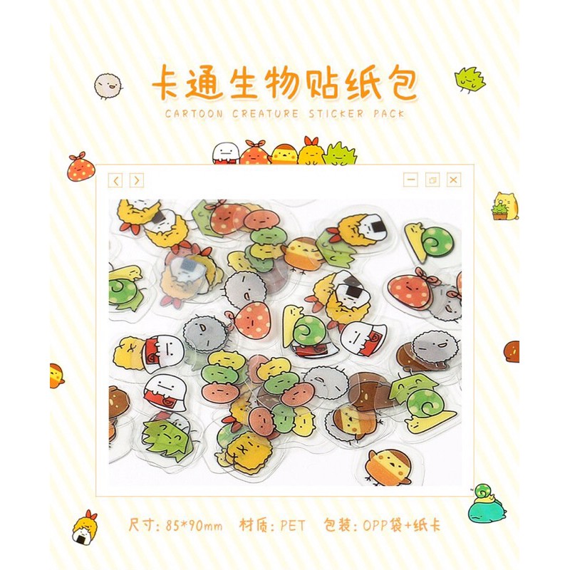 🖇 Set 80 sticker hoạt hình dễ thương 🖇