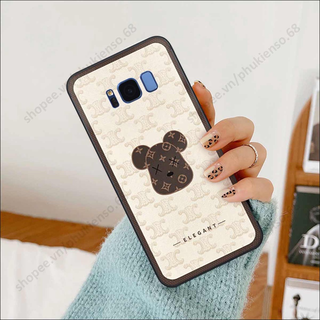 Ốp lưng điện thoại Samsung S8 / S8 Plus / S8+ elegant, gấu be@rbrick cao cấp, vỏ ốp rẻ đẹp
