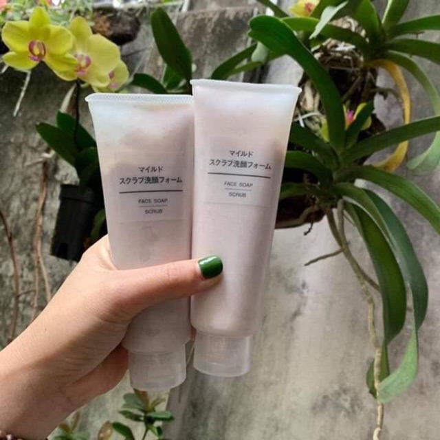 Tẩy da chết Muji face soap scrub nhật( Hàng nội địa)