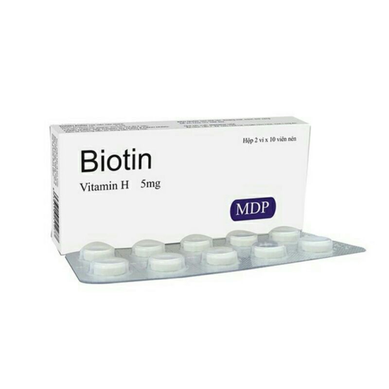 VITAMIN H Biotin 5mg Hộp 20 Viên