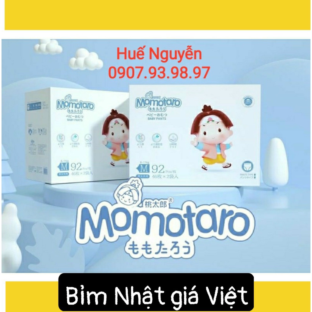 [Bỉm Nhật giá Việt] Tã Quần Momo Diamond/ Momotaro chính hãng Nhật Bản (Đủ size S56/M46/L42/XL39/XXL36/XXXL35)