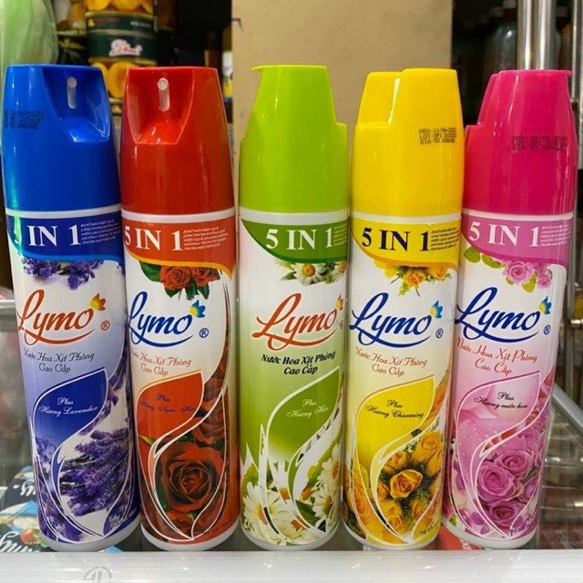 Xịt Thơm Phòng Lymo 5 In 1 350ml