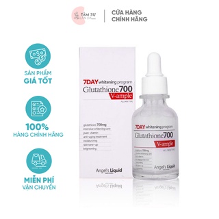 [MUA LÀ CÓ QUÀ] Serum dưỡng trắng làm đều màu da Angel Liquid 7 Day Whitening Program Glutathione 700 V-Ample 30ml