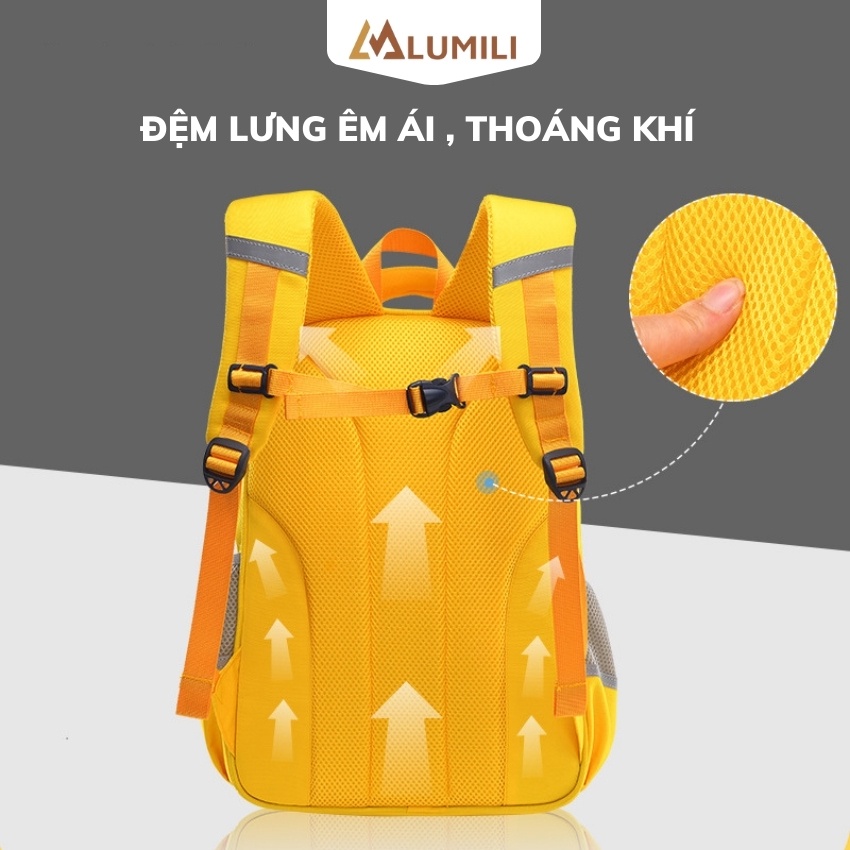 Balo chống gù beerus cho bé cặp chống gù cho trẻ em 4 màu đẹp nhẹ , thoáng khí
