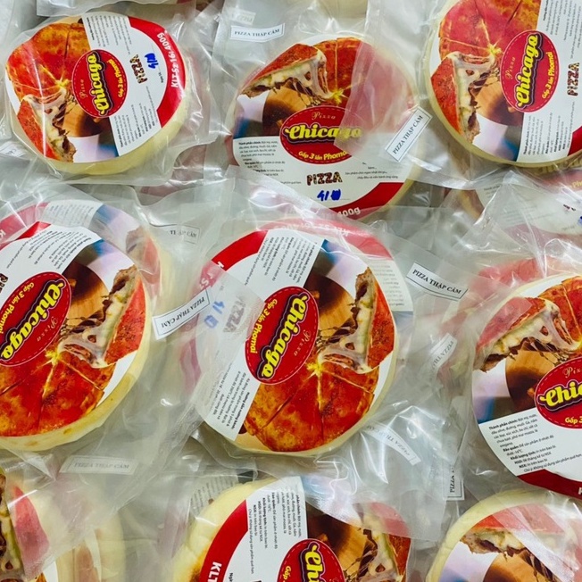 PIZZA ĐÔNG LẠNH NHÂN NHỒI CHICAGO VỊ HẢI SẢN, ĐẦY Ụ NHÂN HOT 400G
