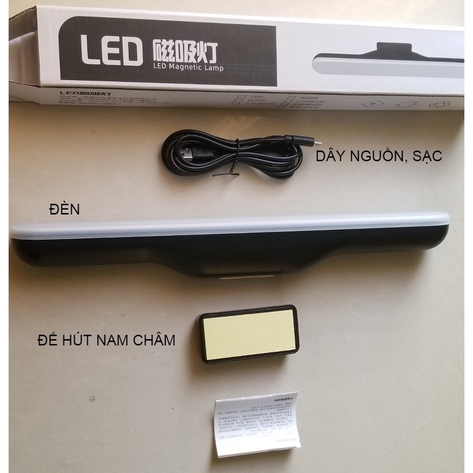Đèn LED chống cận để bàn nút điều khiển cảm ứng đế dán, tích hợp pin lưu trữ khi mất điện, remote điều khiển từ xa
