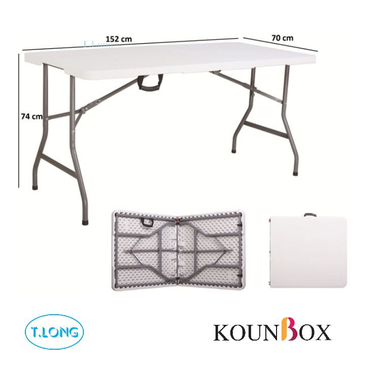Bàn Xếp Chữ Nhật THANH LONG FH152 Kích thước: 152 x 70 x 74