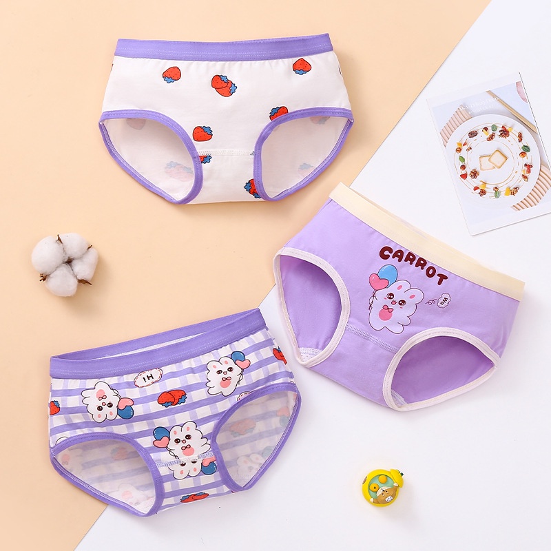 Sét Chip Tam giác cho Bé gái cotton kháng khuẩn từ 9-50kg