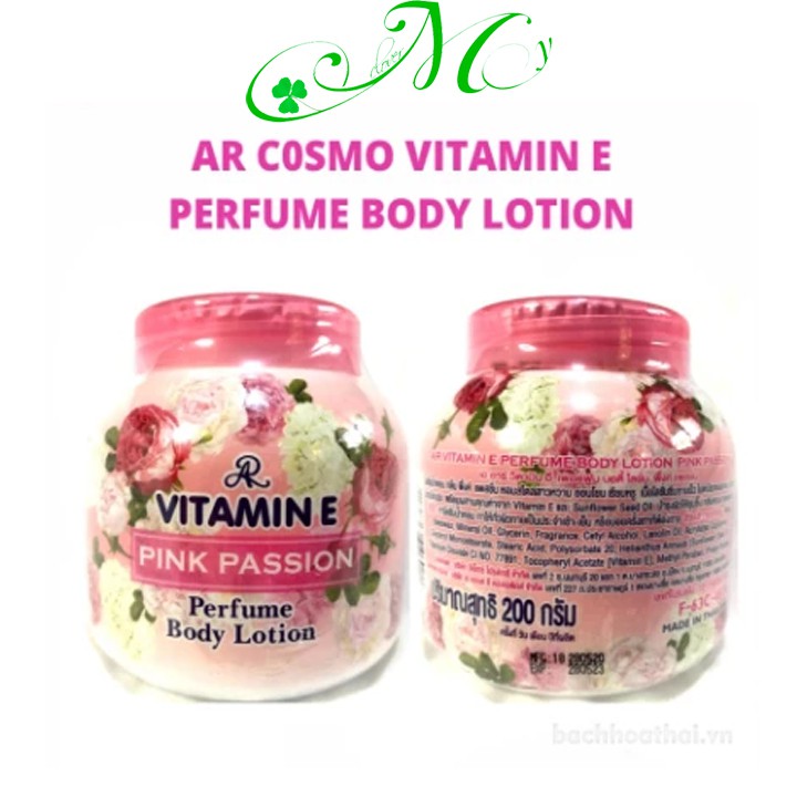 Kem dưỡng thể hương nước hoa AR Vitamin E Perfume Body Lotion Thái Lan - Dưỡng da mềm mịn
