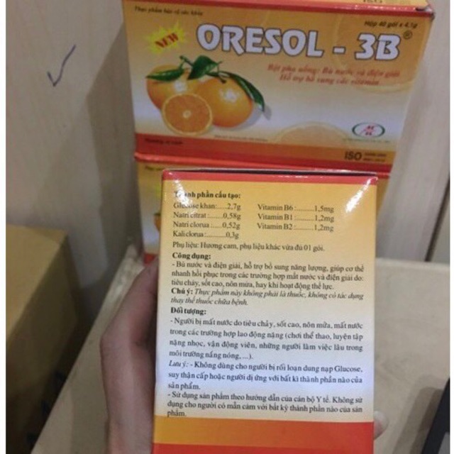 ORESOL -3B Bù Nước Và Chất Điện Giải hộp 40 gói
