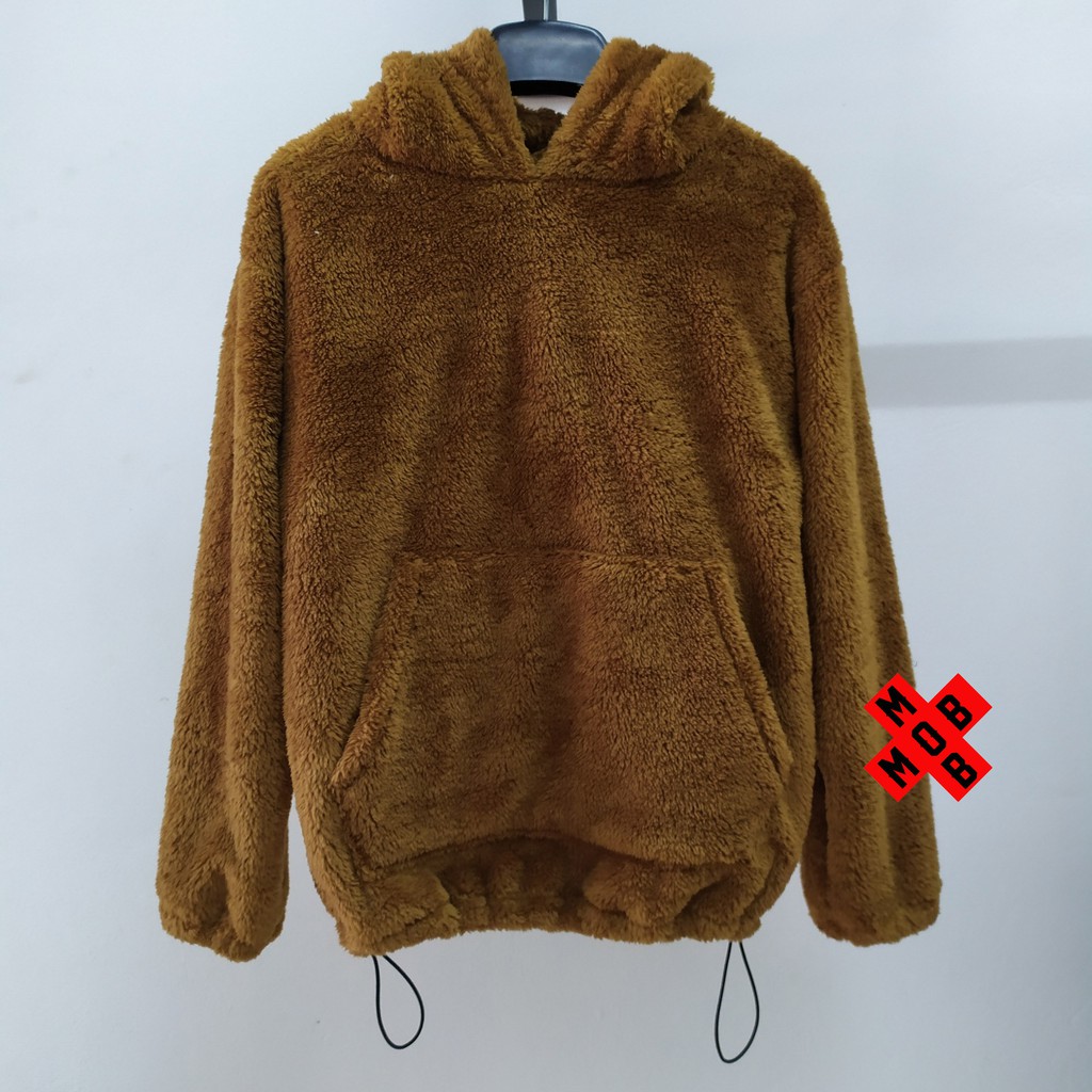 Áo Hoodie Lông Gấu - Áo Lông 2 mặt