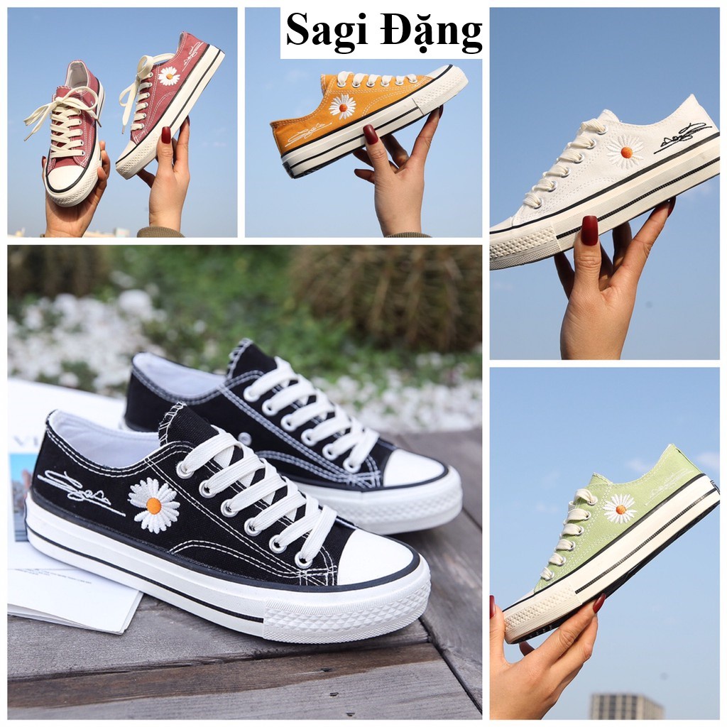 Giày CV Hoa Cúc Cổ Thấp Full Box