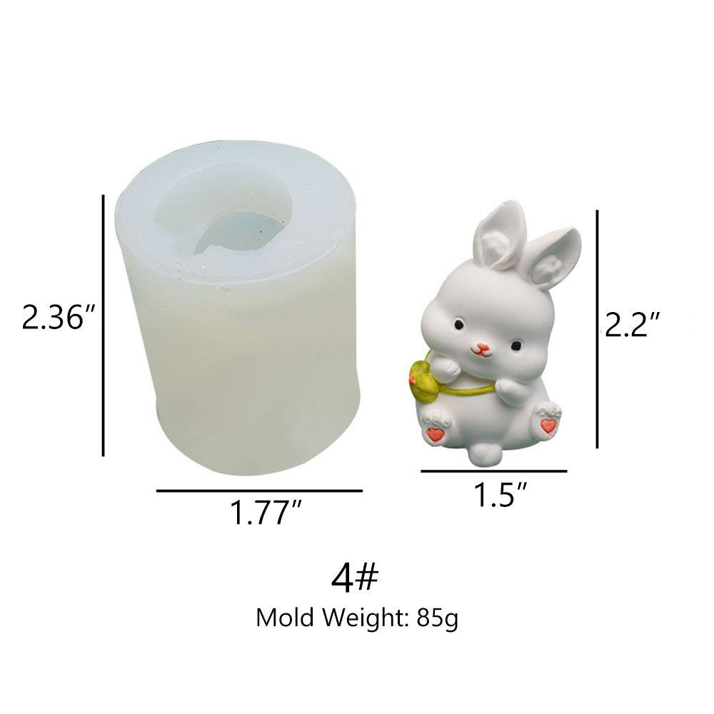 Khuôn Silicone Làm Xà Phòng Hình Thỏ Đáng Yêu