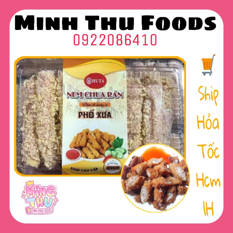 Nem chua rán Phố cổ Hà Nội hộp 20 que 440gr (bún đậu mắm tôm)