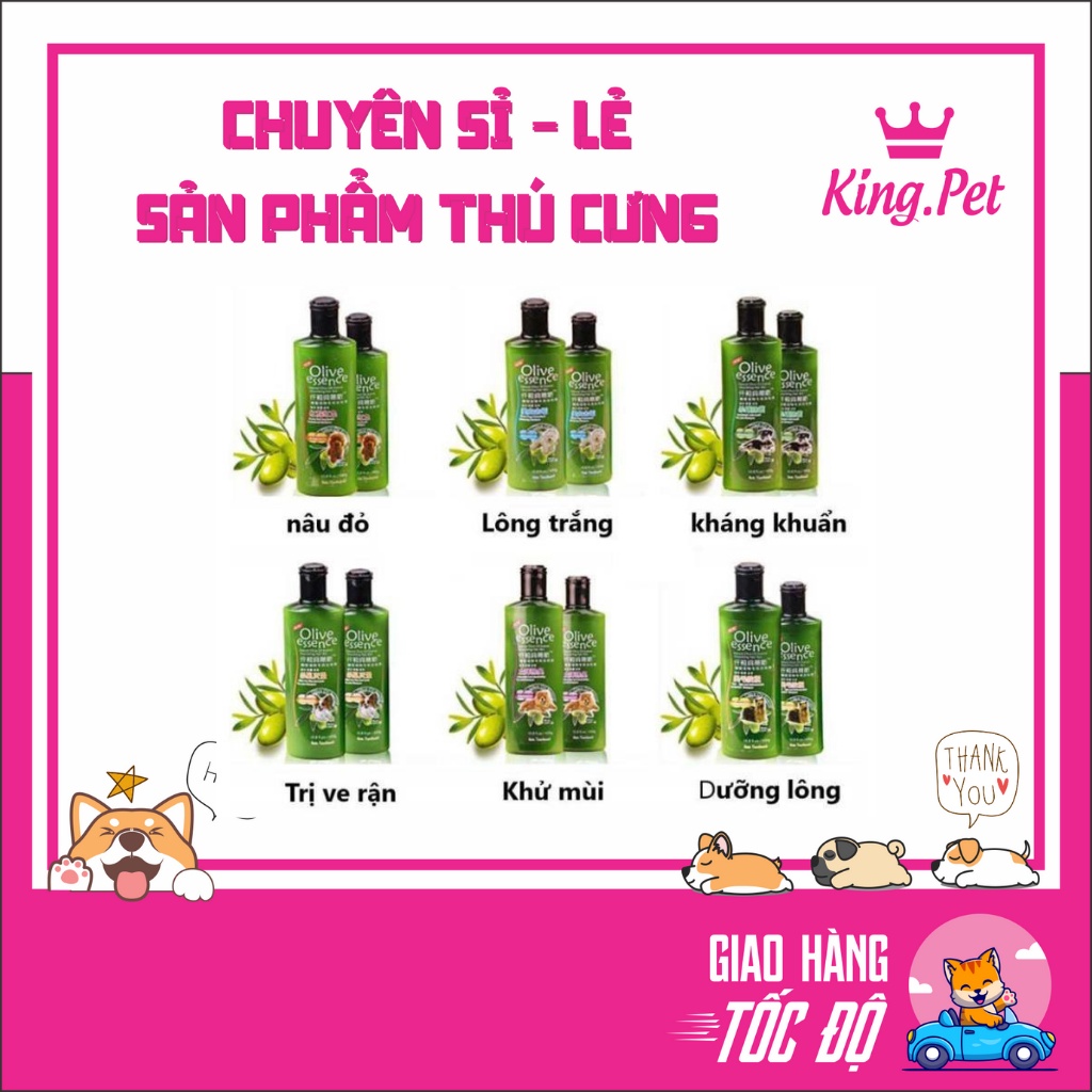 OLIVE DẦU TẮM, SỮA TẮM CHO CHÓ MÈO