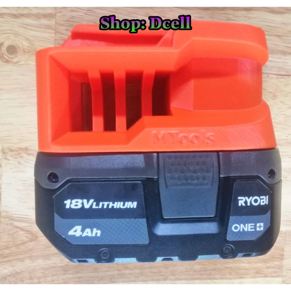 Đế Chuyển Pin Ryobi Sang Máy AEG 18v Các Loại  - Pin Ryobi 18v Cho AEG