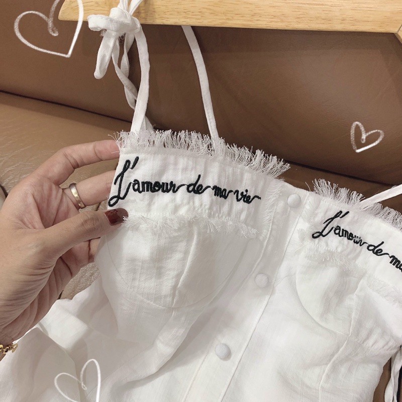 ĐẦM THÊU TRẮNG 2D