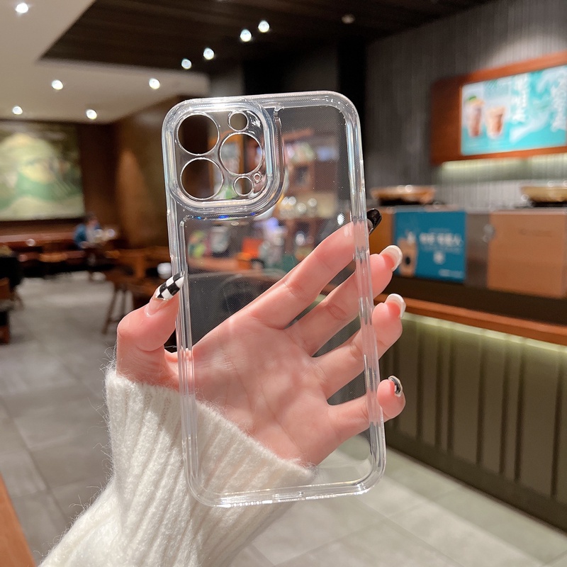 Ốp Điện Thoại Silicon Mềm Trong Suốt Chống Sốc Cho OPPO Find X5 Pro F11 Reno 7 7Z 6 5 4Z Pro 5G