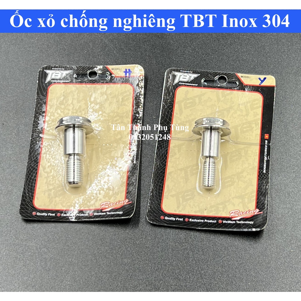 Ốc xỏ chống nghiêng Inox 304 TBT Honda, Yamaha