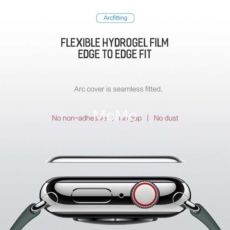 Miếng Dán Bảo Vệ Màn Hình Đồng Hồ Thông Minh Apple Watch Series 7 6 SE 5 4 3 2 41mm 45mm 44mm
