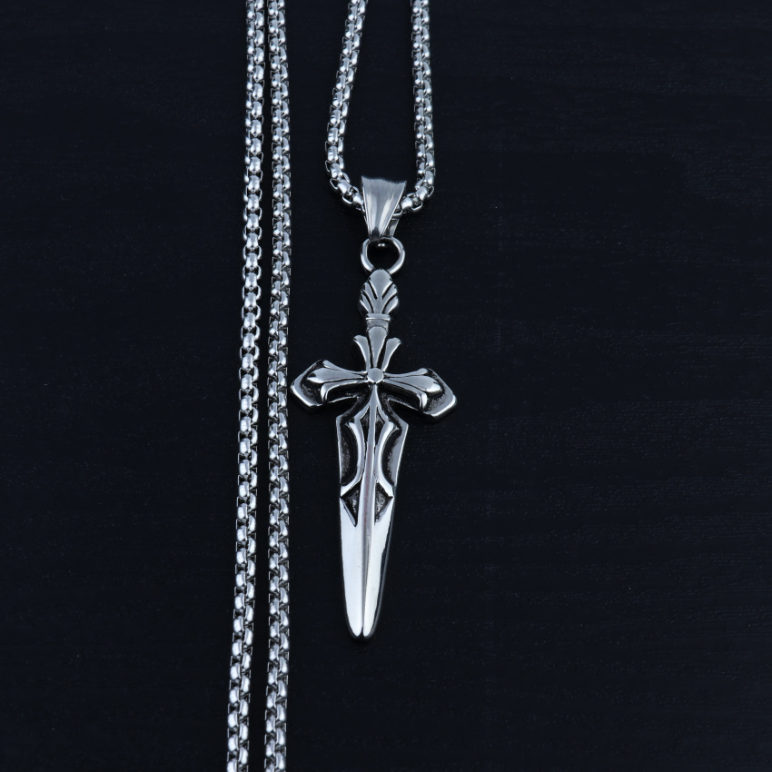 Dây Chuyền Hình Thanh Kiếm Bằng Thép Không Gỉ