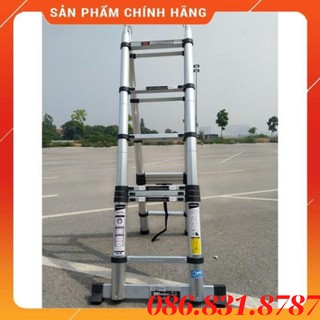 Thang nhôm chữ a 2m8 + 2m8 hakachi hm18cp - bh 24 tháng. cam kết chính hãng hakachi nhật bản