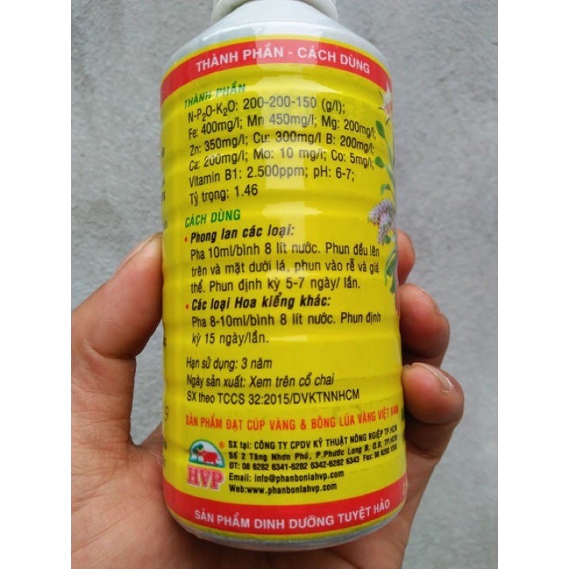 HVP Vitamin B1 -250ml chuyên dùng cho phong lan và cây cảnh