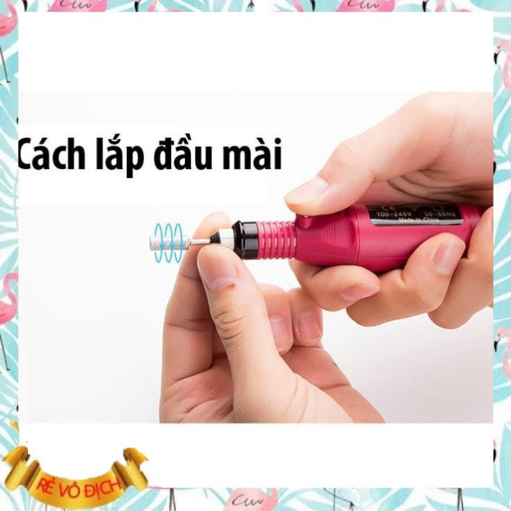 Máy mài mini cầm tay có tăng giảm tốc độ dùng làm nail, làm móng chân móng tay, làm thủ công mỹ nghệ