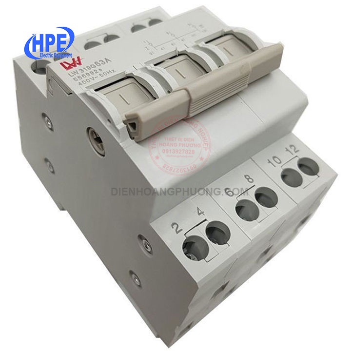 ÁT đảo chiều 3 pha 32A 63A - Cầu dao đảo chiều dạng aptomat 3 pha 63A