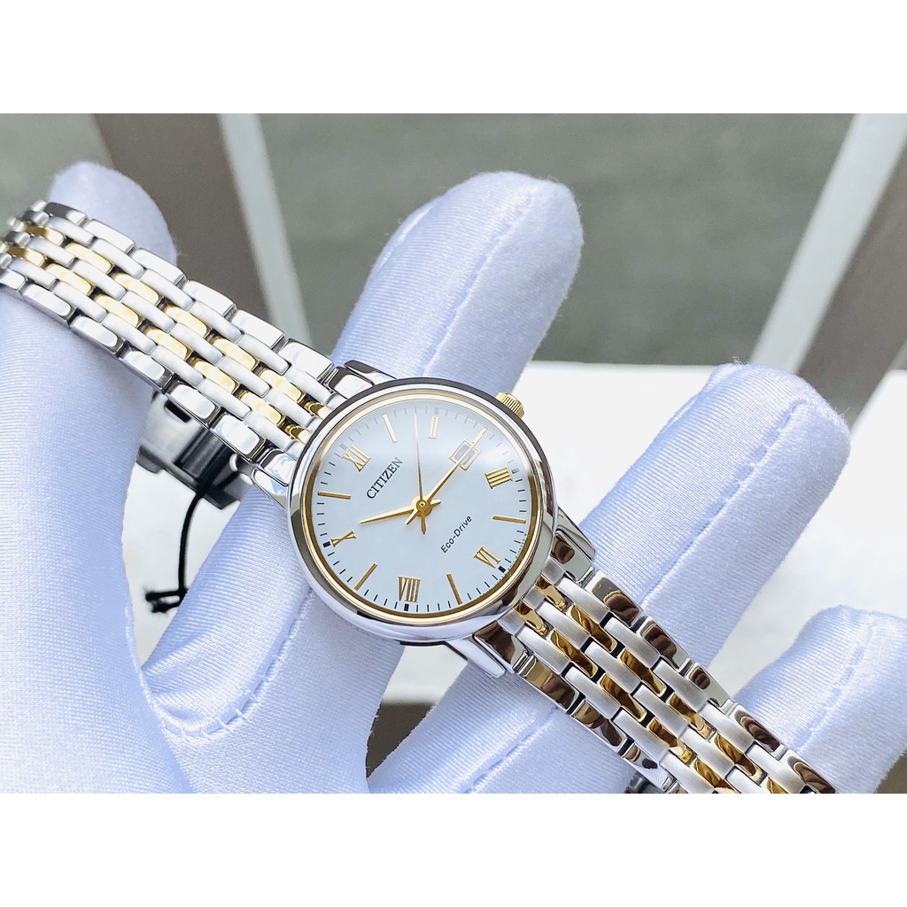 Đồng Hồ Nữ CITIZEN Eco-drive EW1584-59A Chính Hãng Tặng Dây Da Cao Cấp