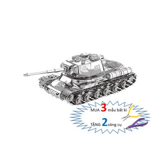 Mô Hình Lắp Ghép kim Loại 3D Xe Tăng IS-2