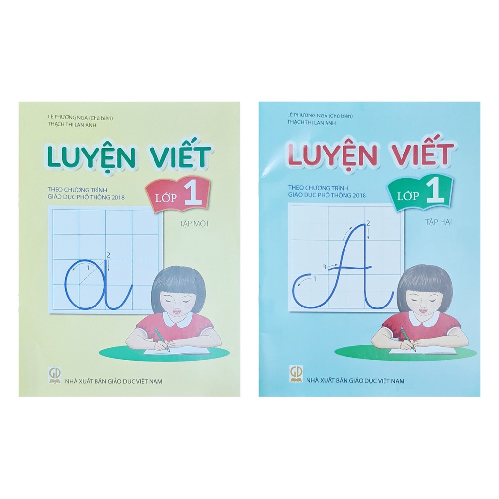 Sách - Combo Luyện viết lớp 1 tập 1+2 theo chương trình giáo dục phổ thông 2018
